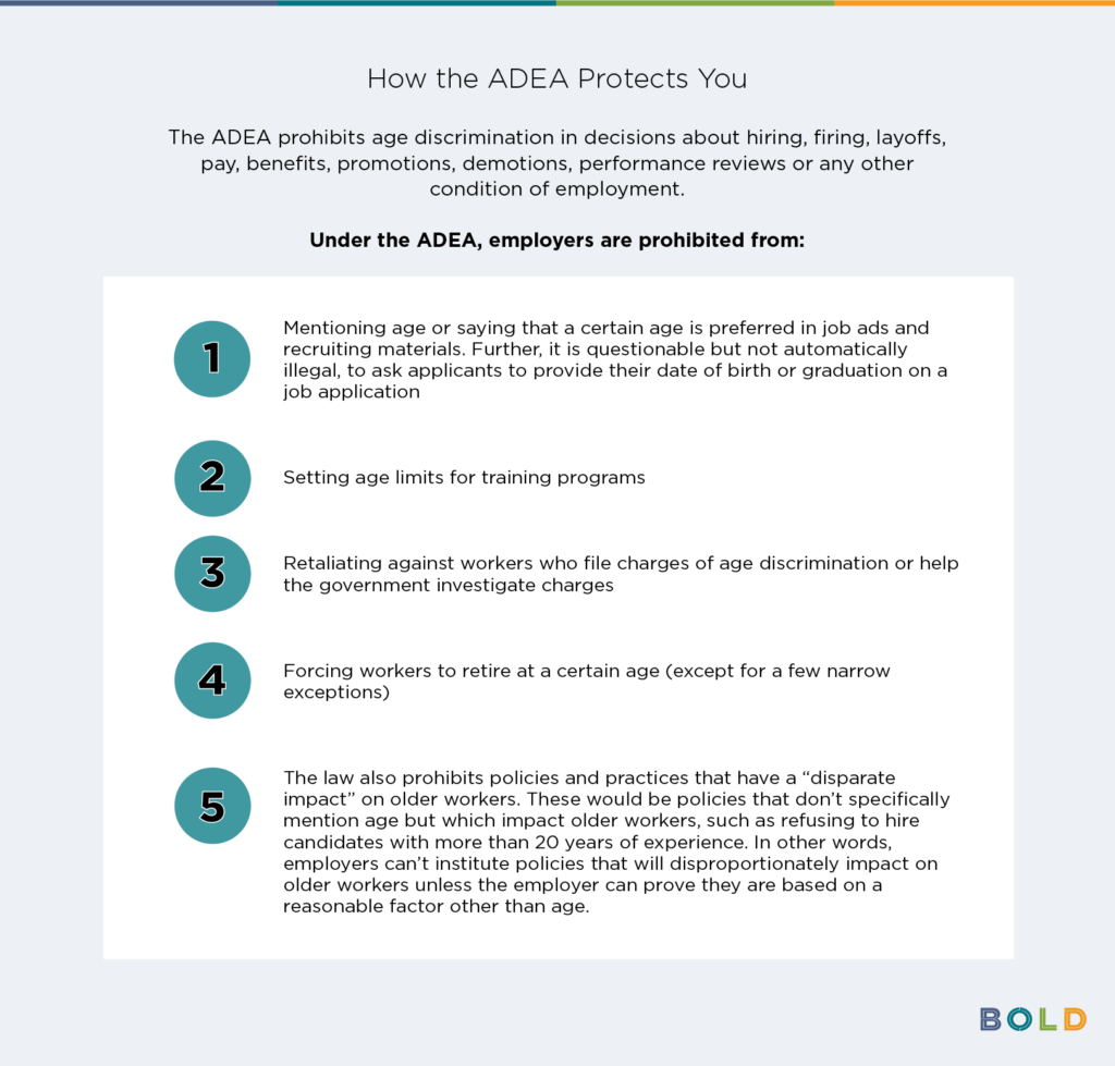 What is the ADEA? older workers